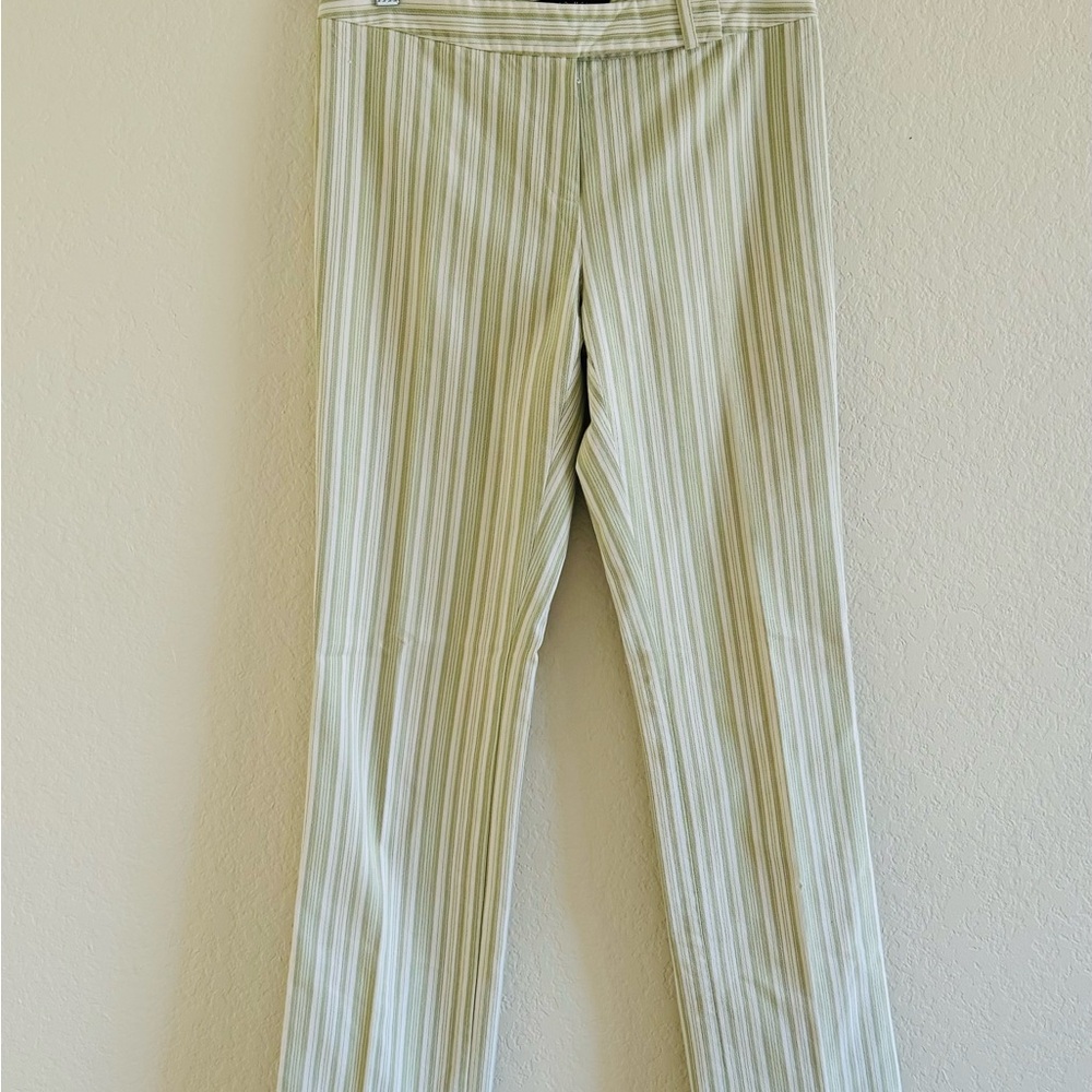 Antonio Melani jeans, green white stripes, size 4